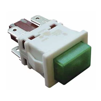 Lampka zielona z wyłącznikiem do chłodziarki Whirlpool / Indesit 481927618261 C00341478 481927618256 C00319478