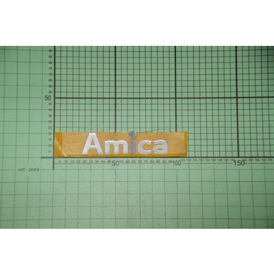 Logo Amica - naklejka 70x18,8 alu