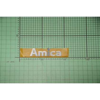 Logo Amica - naklejka 70x18,8 alu