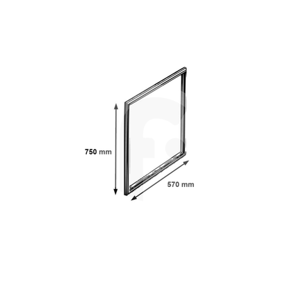 Uszczelka drzwi zamrażarki do lodówki (57x75cm) LG ADX73571109