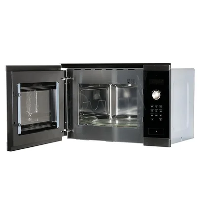 Kuchenka mikrofalowa do zabudowy Bosch HMT 84M654 900 W czarno-srebrna