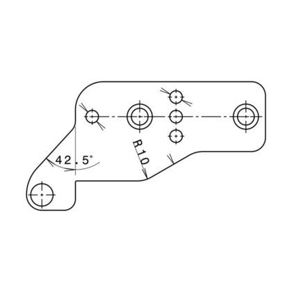 Zawias górny do lodówki Electrolux 2211247032