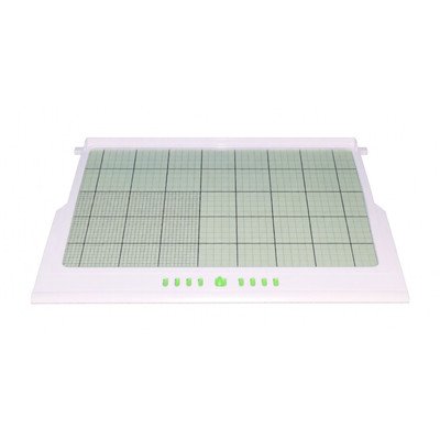 Półka szklana z białą ramką do lodówki Amica 455 x 305 mm 1038164