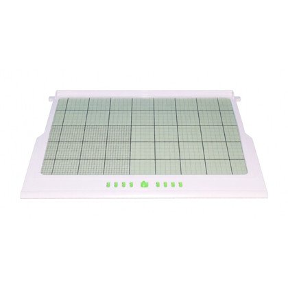 Półka szklana z białą ramką do lodówki Amica 455 x 305 mm 1038164