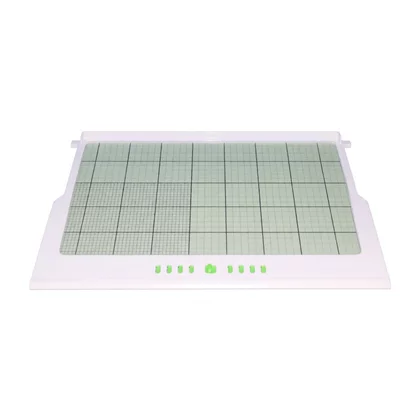 Półka szklana z białą ramką do lodówki Amica 455 x 305 mm 1038164