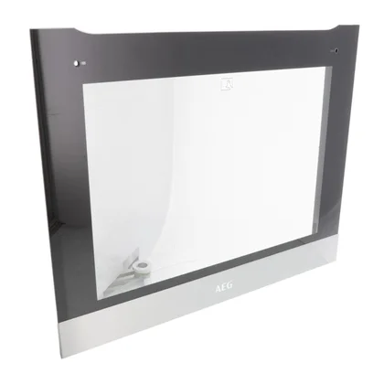 Zewnętrzna szyba z ramą drzwi piekarnika Electrolux / AEG 59,2 x 47,1 cm czarna 140037378142