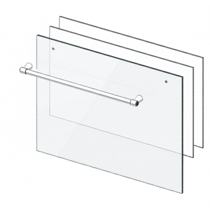 Szyba frontowa drzwi piekarnika Electrolux / AEG inox 8996619270383