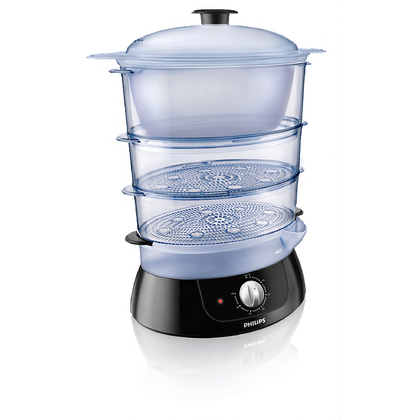 Parowar Philips Viva Collection 900W biało-czarny 9 l HD9120/91
