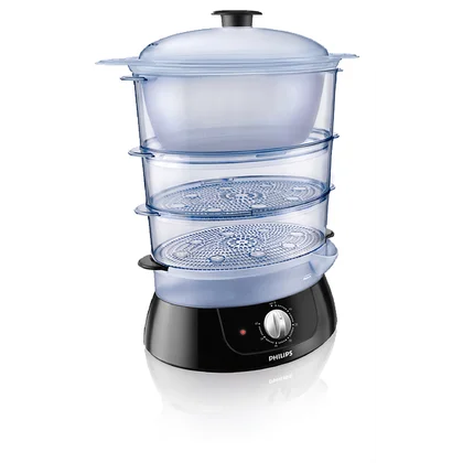 Parowar Philips Viva Collection 900W biało-czarny 9 l HD9120/91