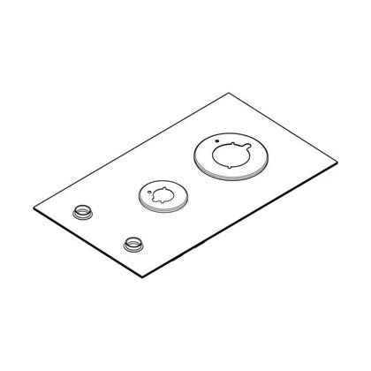 Blat roboczy do płyty grzewczej Electrolux / AEG czarny 290 x 520 mm