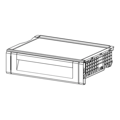 Półki na drzwi różni producenci Szuflada kompletna do lodówki i zamrażarki Electrolux / AEG neutralna LTC 466 x 118 mm