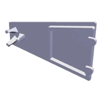 Wtyczka uchwytu drzwi do lodówki Electrolux / AEG trójkątna 7809 17 x 26 mm