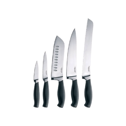 Zestaw 5 kutych noży kuchennych Fiskars Functional Form Pro 857379
