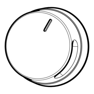 Pokrętło termostatu do piekarnika, inox (3425916008)