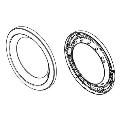 Ramka zewnętrzna drzwiczek do pralki Electrolux / AEG srebrna 1328286164