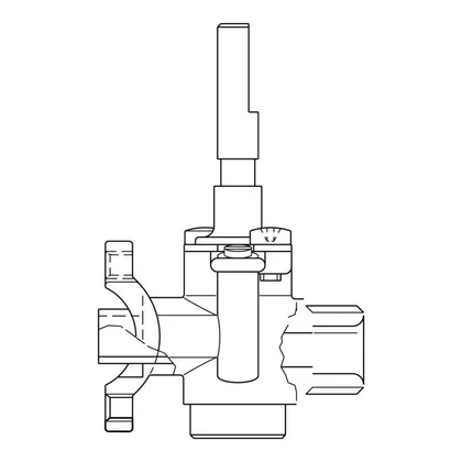 Zawór średniego palnika do kuchenki gazowej Electrolux / AEG 3577174315