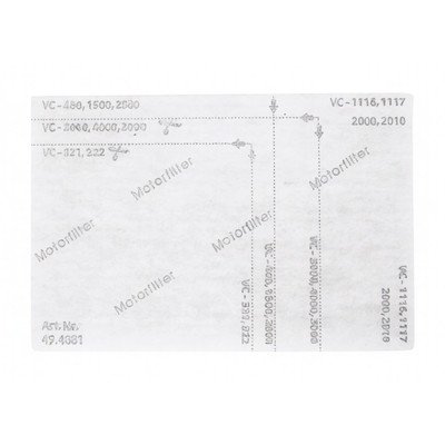 Filtr wlotowy silnika uniwersalny 494001