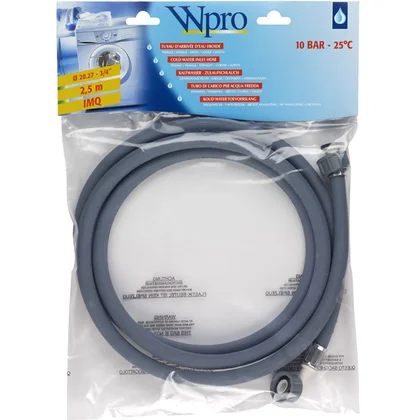 Wąż dopływowy zimnej wody do pralki i zmywarki Whirlpool / Indesit / Ariston / Hotpoint 2,5 m 481953028938 C00375224