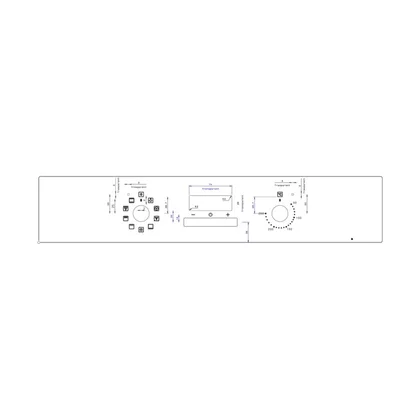Elementy obudowy Panel obsługi do piekarnika Electrolux / AEG biały 60 cm SET 2K