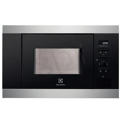 Kuchenka mikrofalowa do zabudowy Electrolux EMS 17006OX srebrno-czarna 800 W