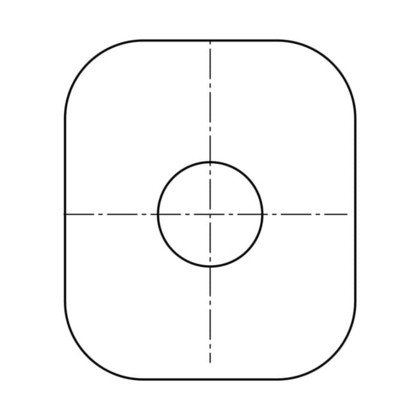 filc, prostokątny, Ø12,39x33.4mm