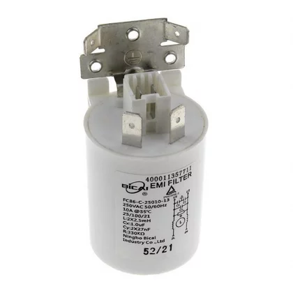 LSTF9M124CEU Kondensator rozruchowy pompy do zmywarki Indesit / Whirlpool 488000514073 C00514073