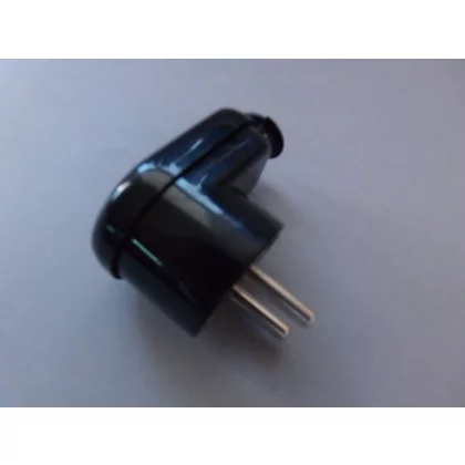 Wtyczka kątowa z uziemieniem Domax WT-16 16 A czarna 25073