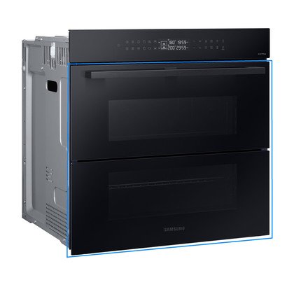 Kompletne drzwi do piekarnika Samsung Dual Cook Flex czarne soft hinge DG94-04541A