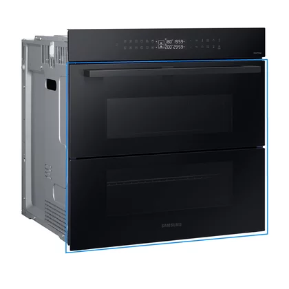 Kompletne drzwi do piekarnika Samsung Dual Cook Flex czarne soft hinge DG94-04541A