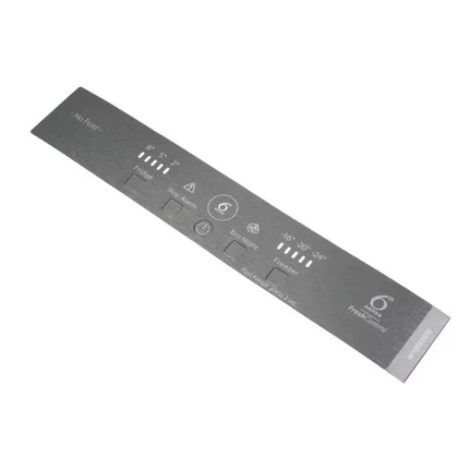 Naklejka opisowa panelu sterowania do chłodziarki Whirlpool 481010501352 C00377218