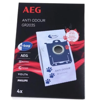 Worki do odkurzacza AEG / Electrolux GR203S s-bag Anti-Odour 4 sztuki 9001684753