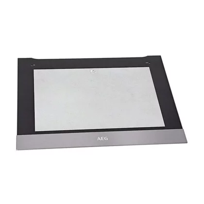 Zewnętrzna szyba drzwi piekarnika Electrolux / AEG inox 594 x 470 mm