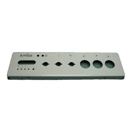 Elementy obudowy Tablica panelu przedniego do kuchenki Amica biała z logo 1702 model 99 9013559