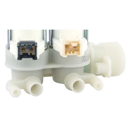 Elementy elektryczne do pralek r Elektrozawór dopływu wody do pralki Ariston / Indesit / Hotpoint / Whirlpool 1 wejście 2 wyjścia 7 l/min RAST 2,5 230 V C00373248 482000022813