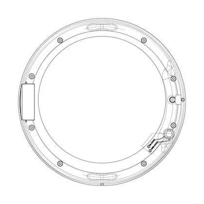 Rama wewnętrzna drzwi do pralki Electrolux / AEG biała 440 mm 1325535118