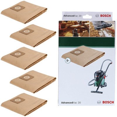 BOSCH 2609256F33 Worki na pył do AdvancedVac 20, 5 szt.