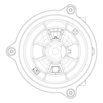 Korpus palnika szybkiego do płyty gazowej Electrolux / AEG 8071265014