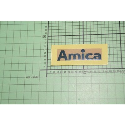 1043638 Logo Amica - naklejka 60x16,2 alu AMICA