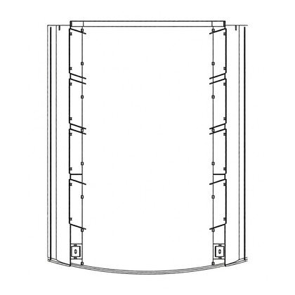 Ściana wewnętrzna komory chłodziarki do lodówki Electrolux / AEG 410 mm 8079197045
