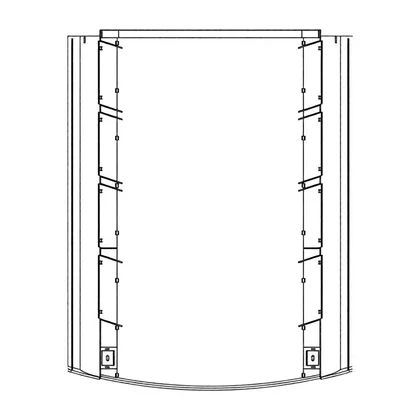 Ściana wewnętrzna komory chłodziarki do lodówki Electrolux / AEG 410 mm 8079197045