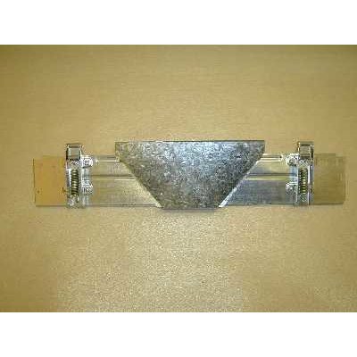 Łącznik tylny obudowy z zawiasami i kominem do kuchenki Amica 8010403