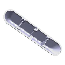 Próg bębna do pralki Electrolux / AEG szary 165 mm