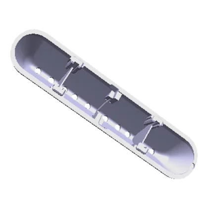 Próg bębna do pralki Electrolux / AEG szary 165 mm