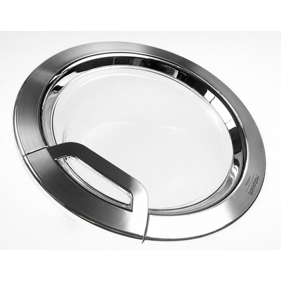 Kompletne okno drzwi pralko-suszarki Hotpoint-Ariston C00306157 482000072452 chrom
