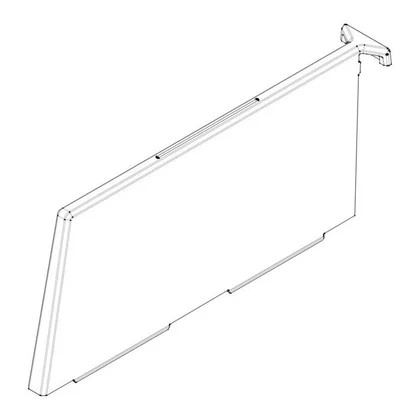Półki na drzwi różni producenci Podzielnik pojemnika na warzywa do lodówki Electrolux / AEG 296 x 171 mm