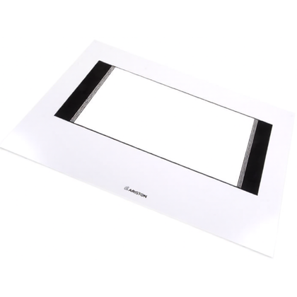 Szkło zewnętrzne białe drzwi piekarnika Ariston / Indesit / Hotpoint / Whirlpool C00038926 482000026365