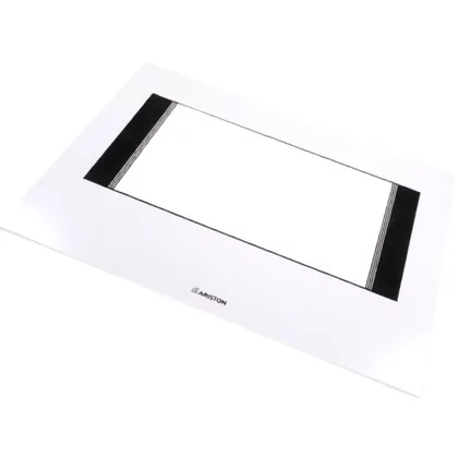 Szkło zewnętrzne białe drzwi piekarnika Ariston / Indesit / Hotpoint / Whirlpool C00038926 482000026365