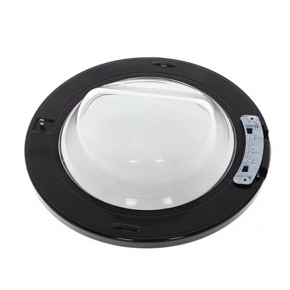 Drzwi kompletne bez zawiasu do pralki Electrolux / AEG czarne 490 mm 140110582438