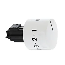 Pokrętło podwójnego regulatora do piekarnika i płyty grzejnej Electrolux / AEG białe 9-0