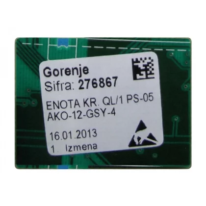 Elementy elektryczne do pralek r Moduł elektroniczny skonfigurowany do pralki Gorenje 276867